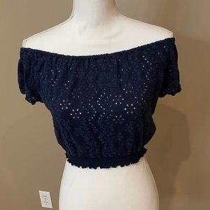 Girls off the shoulders crop top